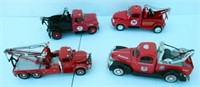 (4) Diecast Tow Trucks 1:34 Scale Including Mobil