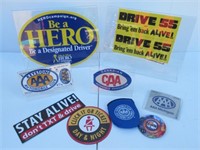 Collection of AAA and Other Signage, (9) Pieces