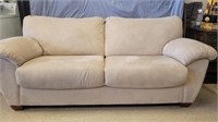 7 Ft  Light colored Swede couch