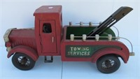 Wood Towing Service Truck. Measures 21" Long x