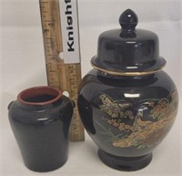4" Urn/China Vase and 2" Small Bud Vase