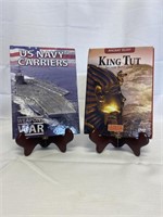 US Navy Carriers and King Tut books + DVDs