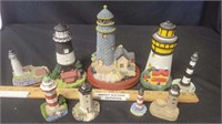 Set of 9 Lighthouses