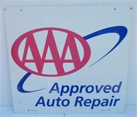 Metal AAA Approved Auto Repair Double Sided Sign.