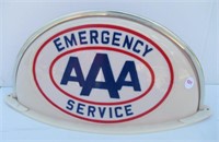 Plastic AAA Emergency Service Sign. Measures 15