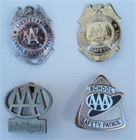 (4) AAA Badges Includes (3) School Safety Patrol