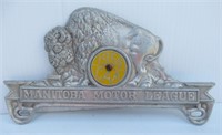 1955 CAA Manitoba Motor League Plate Badge.