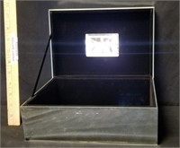 10.5" x 4.5" Mirror box with cross on top
