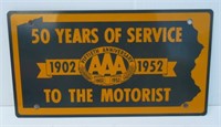 AAA 50th Anniversary 1902-1952 50 Years of