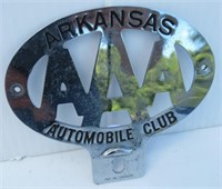 AAA Arkansas Automobile Club Plate Badge.