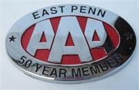 AAA East Penn. 50 Year Member Plaque. Measures 4