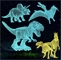 New Dinosaur Night Light Room 3D Decor Lamp for