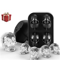 New Alvaba 3D Skull Ice Cube Mold Kit 1 Large