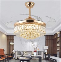 New opened KALRI 42" Luxury Crystal Ceiling Fan
