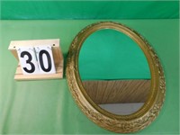 Oval Mirror 23.5" X 17.5" Plastic