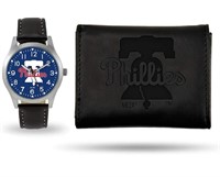 Rico MLB Sparo Watch and Wallet Gift Set – Black