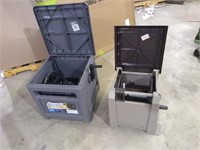 TWO USED HOSE REEL CABINETS