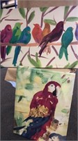 Parrot Print on Canvas,Birds Print on Canvas