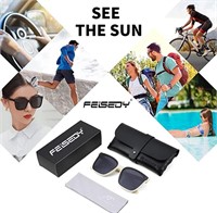 FEISEDY Oversized Polarized Square Sunglasses f