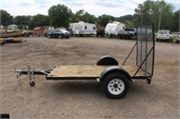 4' x 8' single axle utility trailer