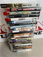 Lot of 24 PS3 video games