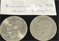 2 Eisenhower Dollare
