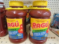 Ragu chunky sauce 3-45 oz jugs
