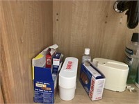 Chemicals in master bath and  TP Rack