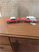Two Franklin mint retro cars