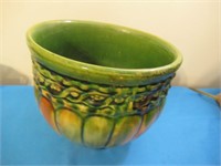 Green And brown  Flower Pot