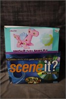 dinosaur toy and board game