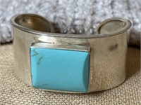 Sterling Silver & Turquoise Cuff Bracelet