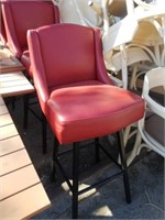 Red bar stool in good shape