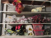 Graveyard flowers & holders (basement)