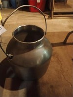 Stainless Steel Milker Bucket w/ Handle