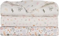 3 Pack Muslin Swaddle Receiver Blankets
