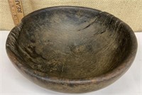 Early burl bowl approx 9” - ANTIQUE