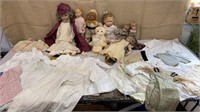 Collection of dolls - many quite old