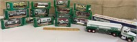 Box of Hess trucks in their original boxes