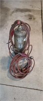 Vintage welding torches and acetylene tank