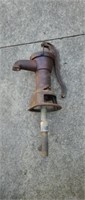Vintage painted cast iron pitcher pump
