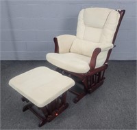 Glider Rocker W/ Ottoman