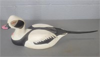 Signed Steve Lubenesky Wood Duck Decoy