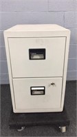 Sentry Two Drawer Fire Safe Locking File Cabinet