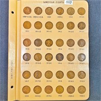 1909-1934 Lincoln Cents 36 Coins -
