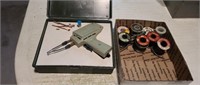 Vintage Craftsman 100 soldering gun with assorted