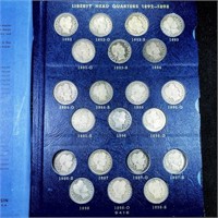 1892-1916 Liberty Head Quarters 65 Coins -