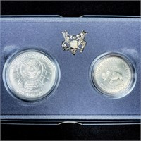 1991-P Mount Rushmore Anniversary 2 Coin Set - UNC