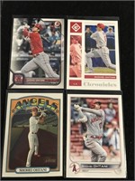 (4) Shohei OHTANI Topps & Panini baseball cards