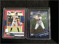 (2) Giancarlo Stanton #’d MLB cards (/149 & /2022)